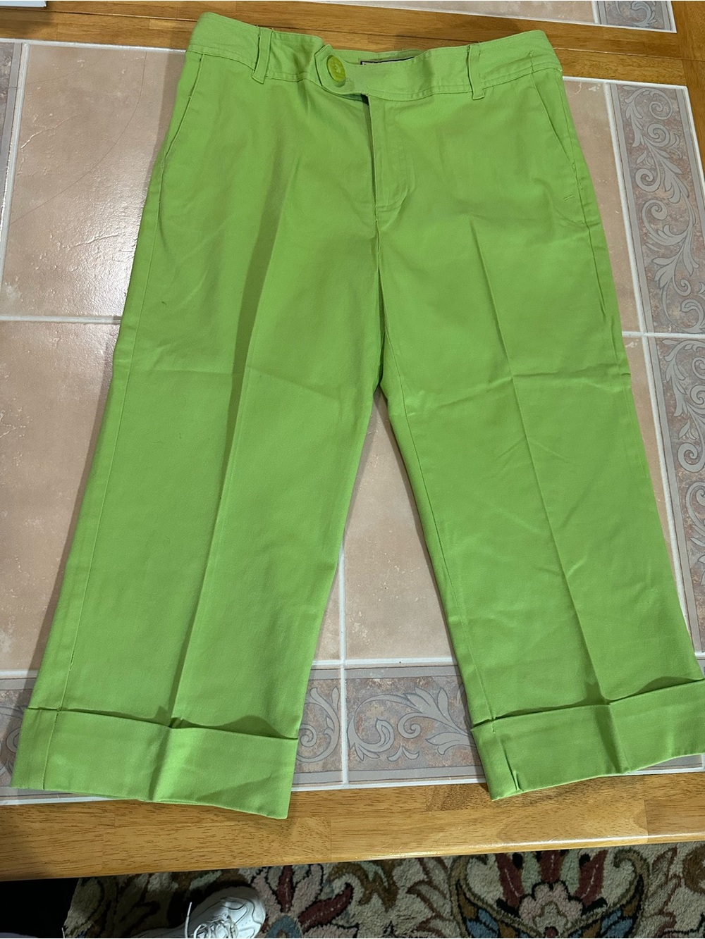 Kerrits Green Casual Cuffed Chino
Capris